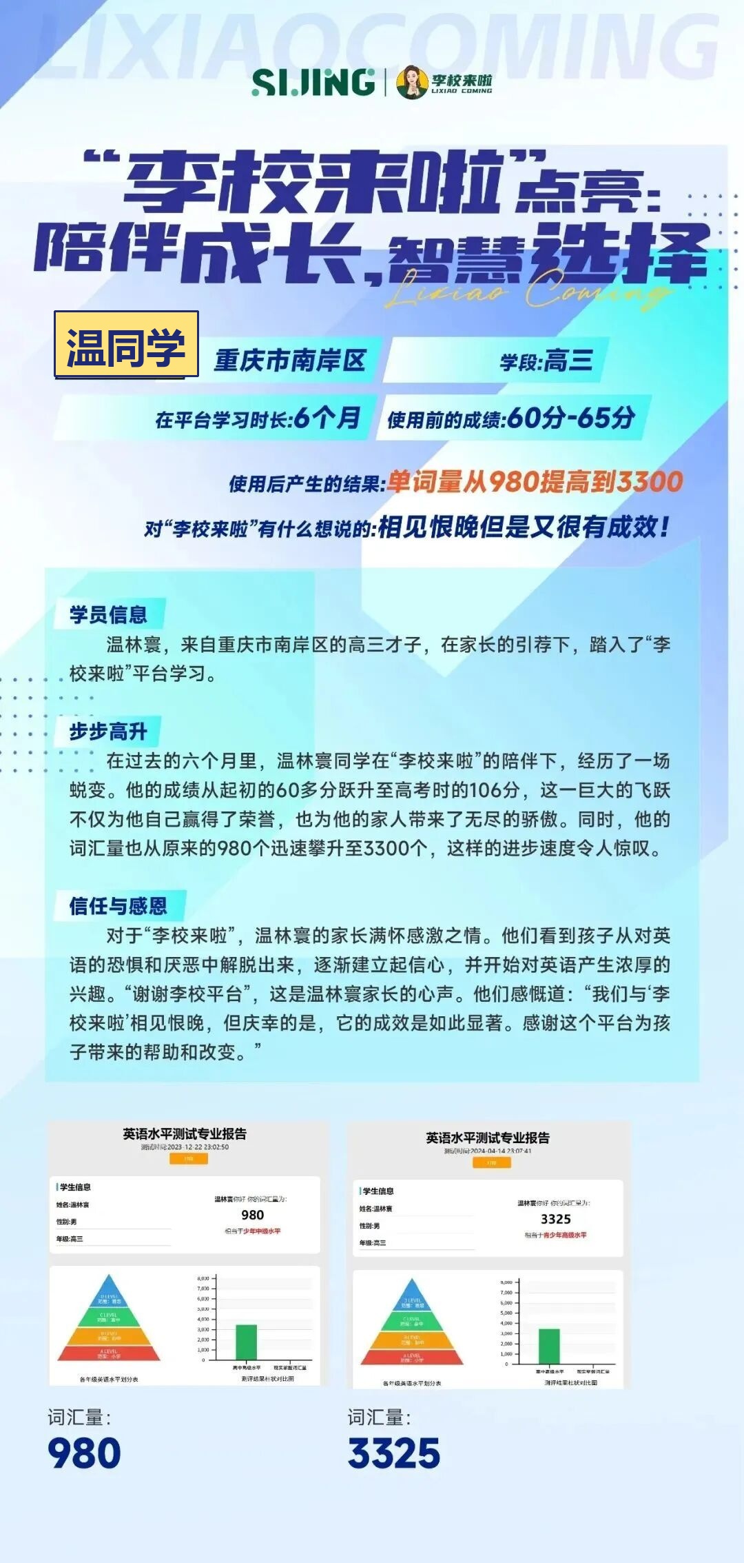 高中案例 6 姓名同学化处理